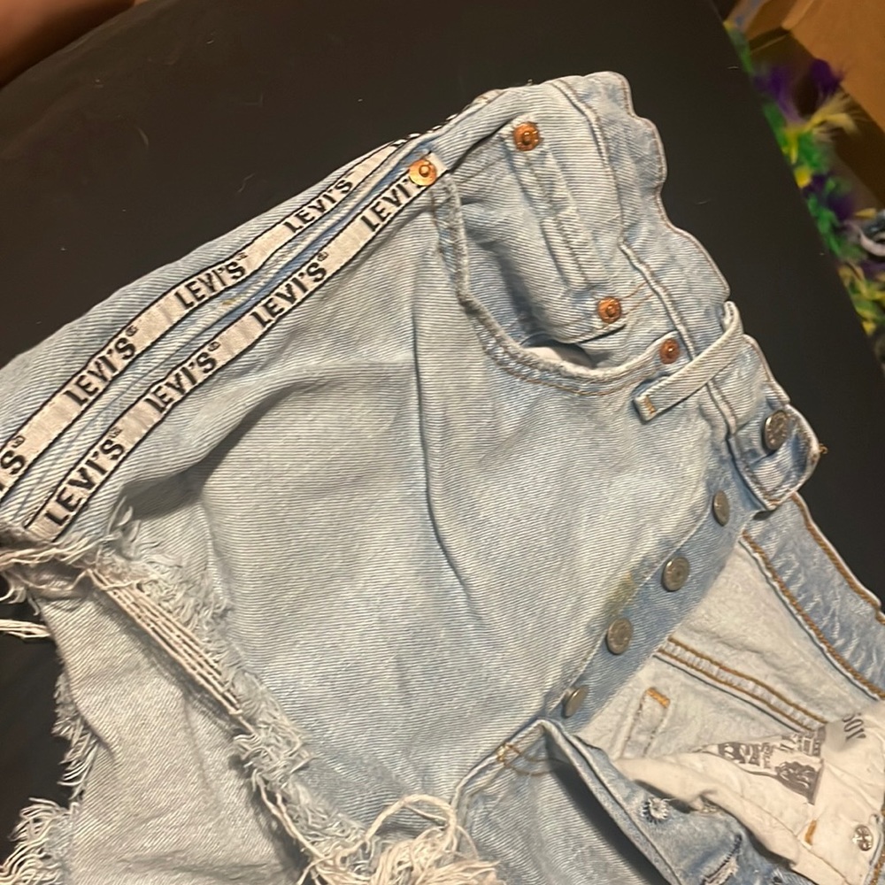Levi’s blue jean shorts